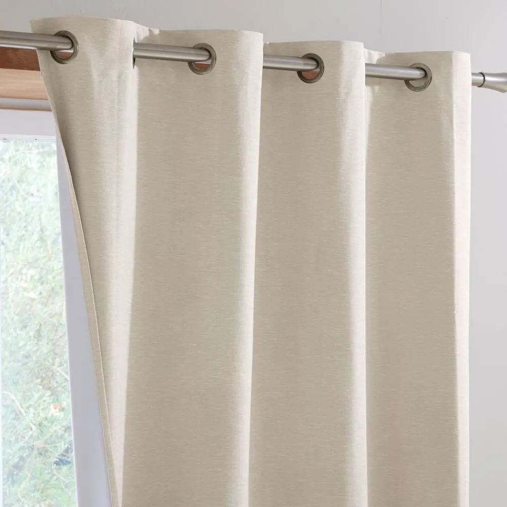 Becquet Rideau occultant thermique tissage bicolore - Lot de 2< Rideau|Les Matières