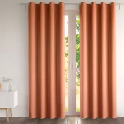 Becquet Rideau occultant uni mat - LA PAIRE< Rideau Et Déco Textile|Décoration Textile Unie