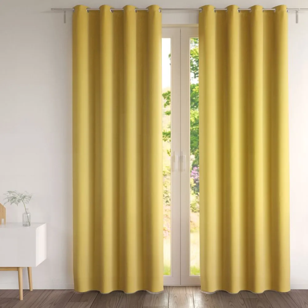 Becquet Rideau occultant uni mat - LA PAIRE< Rideau Et Déco Textile|Décoration Textile Unie