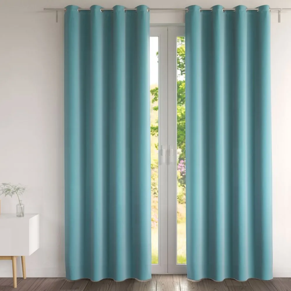 Becquet Rideau occultant uni mat - LA PAIRE< Rideau Et Déco Textile|Décoration Textile Unie
