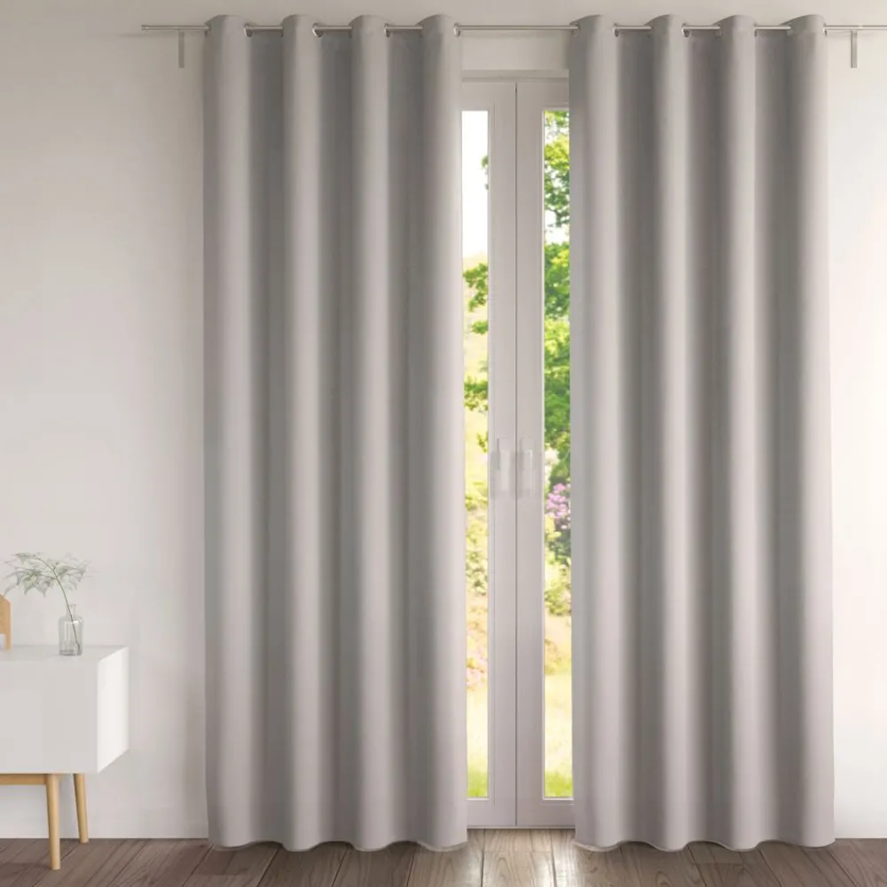 Becquet Rideau occultant uni mat - LA PAIRE< Rideau Et Déco Textile|Décoration Textile Unie