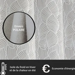 Becquet Rideau thermique brodé< Rideau Et Déco Textile|Rideau