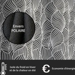 Becquet Rideau thermique brodé< Rideau Et Déco Textile|Rideau