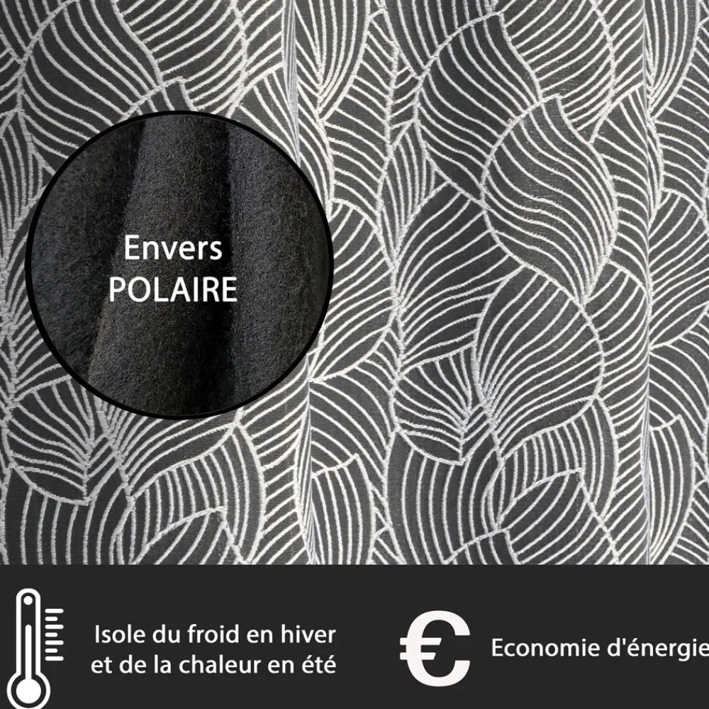 Becquet Rideau thermique brodé< Rideau Et Déco Textile|Rideau