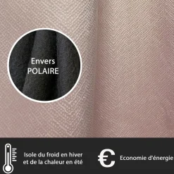 Becquet Rideau thermique velours petits motifs< Rideau Et Déco Textile|Rideau