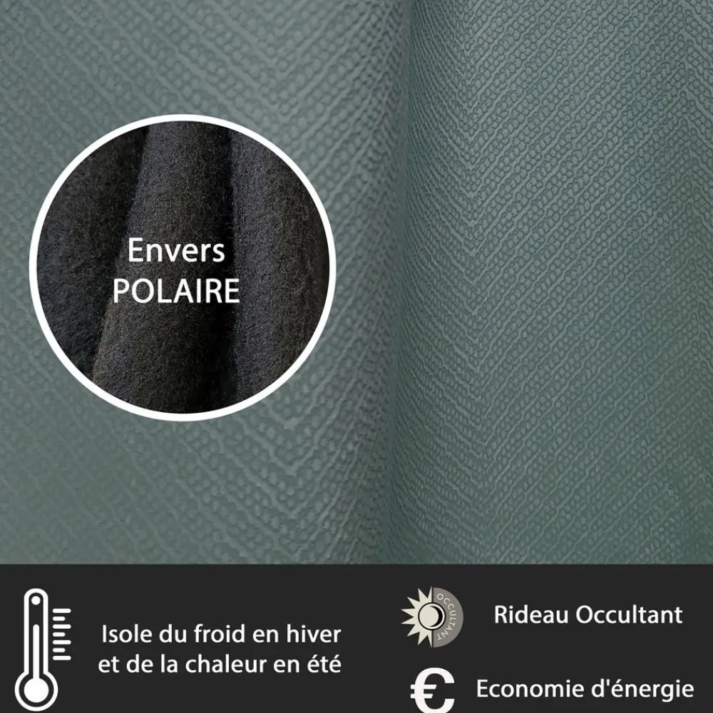 Becquet Rideau thermique velours petits motifs< Rideau Et Déco Textile|Rideau