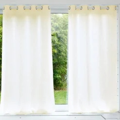 Becquet Rideau uni lin lavé qualité lourde< Rideau Et Déco Textile|Décoration Textile Unie