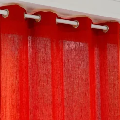 Becquet Rideau uni lin lavé qualité lourde< Rideau Et Déco Textile|Décoration Textile Unie