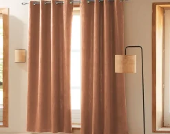 Becquet Rideau velours côtelé< Décoration Textile Unie