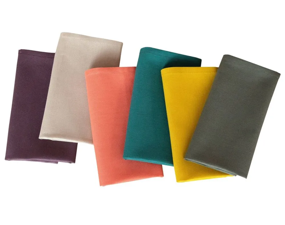 Becquet Serviettes de table coton uni Lauréat - Lot de 6< Serviette De Table|Nappe Unie