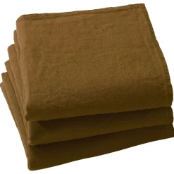 Becquet Serviettes de table en lin lavé - lot de 3< Serviette De Table|Nappe Unie
