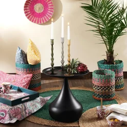 Becquet Set de 2 paniers rayés multicolores< Rangement, Gain De Place|Décoration Enfant, Tapis Enfant