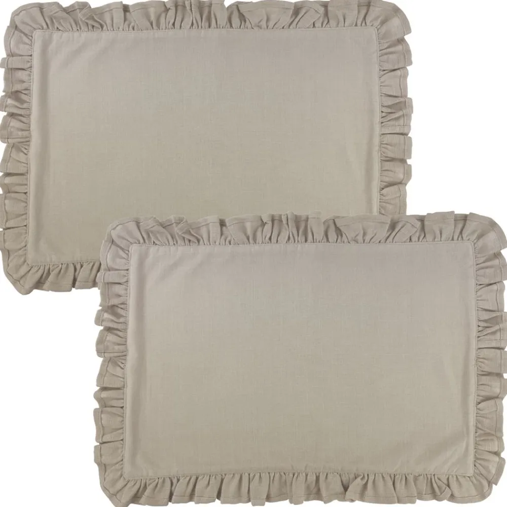 Becquet Sets de table à volant - Lot de 2 - CRÉATION< Set De Table, Chemin De Table|Nappe Unie