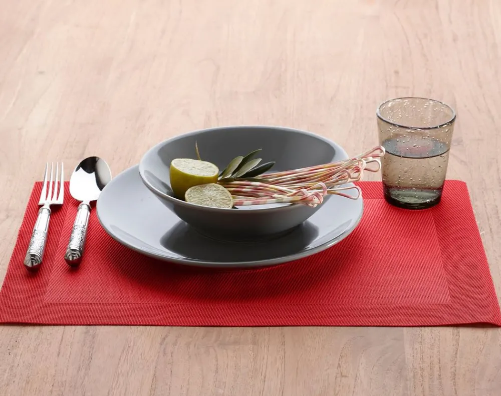 Becquet Sets de table rectangulaires colorés - Lot de 2< Set De Table, Chemin De Table