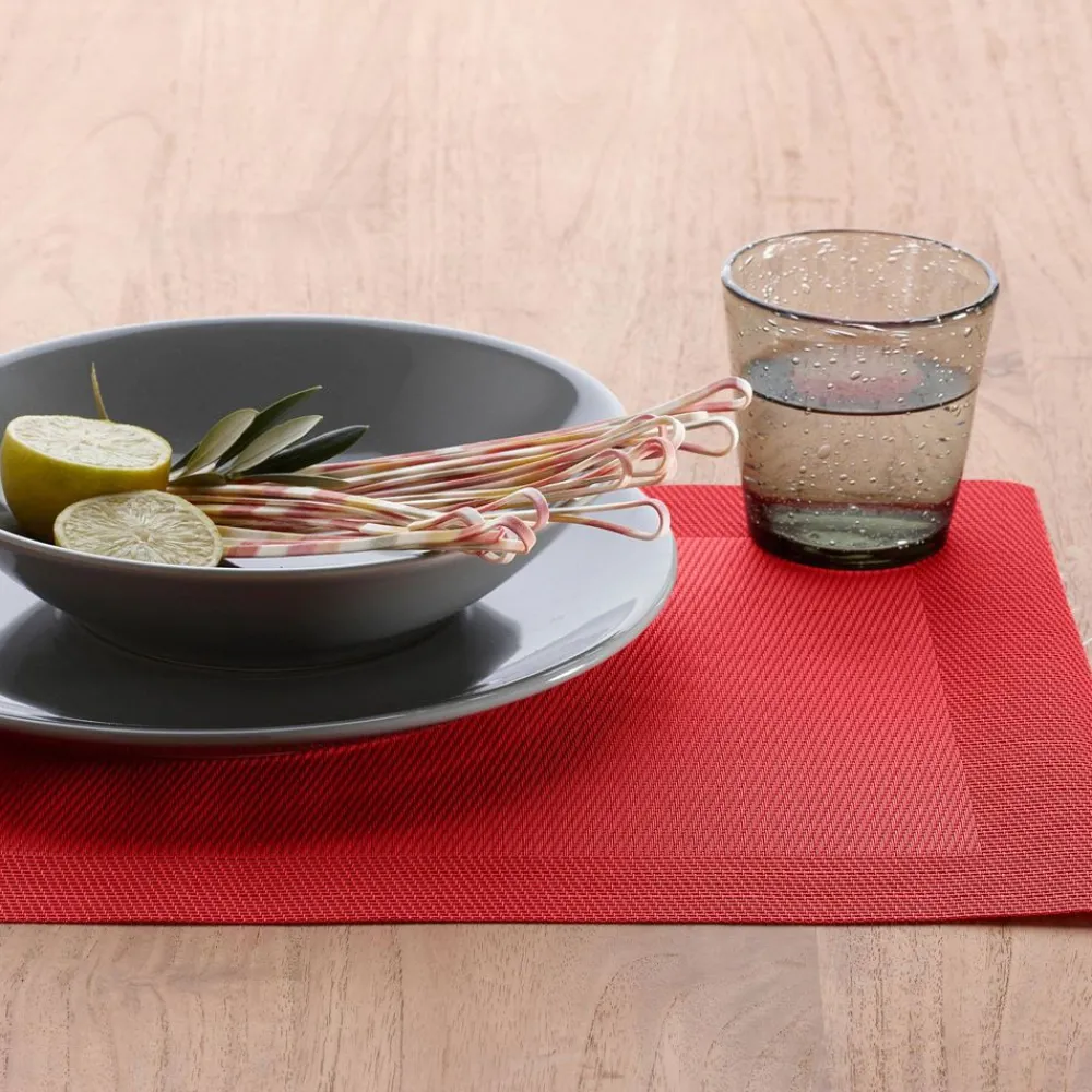 Becquet Sets de table rectangulaires colorés - Lot de 2< Set De Table, Chemin De Table