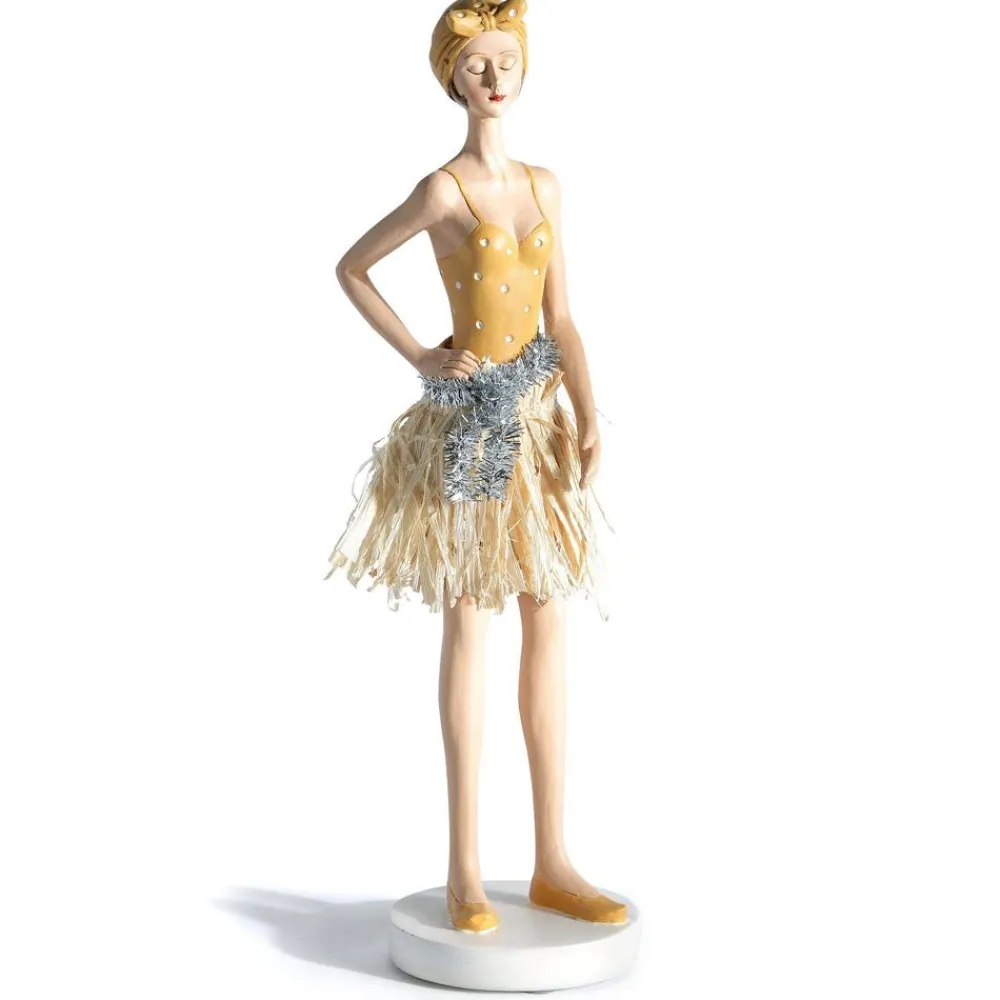 Becquet Statuette au jupon de paille< Statuette, Figurine|Décoration