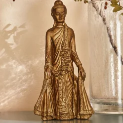 Becquet Statuette Bouddha doré< Statuette, Figurine|Décoration