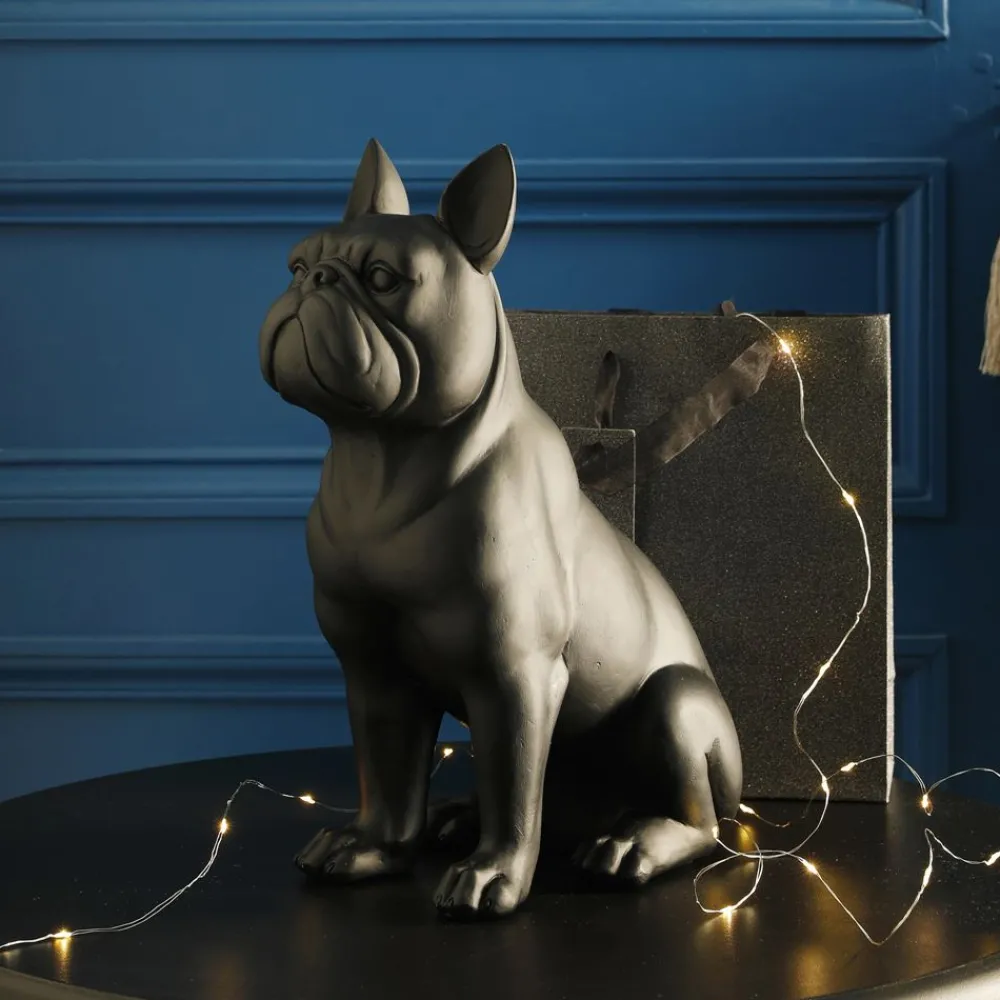 Becquet Statuette chien noir< Statuette, Figurine|Décoration