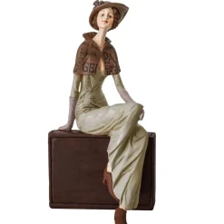 Becquet Statuette décorative femme assise< Statuette, Figurine|Décoration