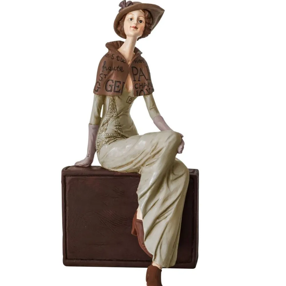 Becquet Statuette décorative femme assise< Statuette, Figurine|Décoration