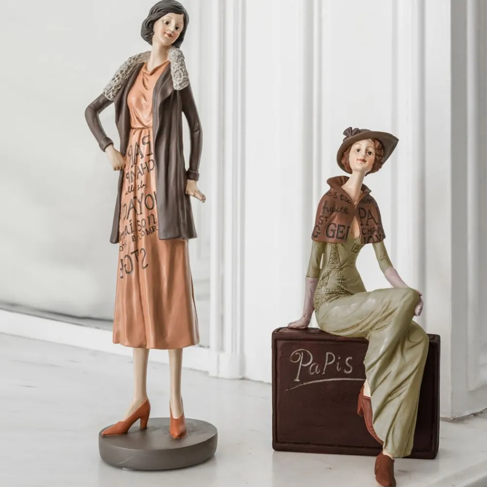 Becquet Statuette décorative femme assise< Statuette, Figurine|Décoration
