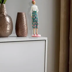 Becquet Statuette femme à la jupe fleurie - CRÉATION<Enfant Univers Des Filles|Statuette, Figurine
