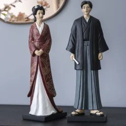 Becquet Statuette homme japonais - CRÉATION< Statuette, Figurine|Décoration