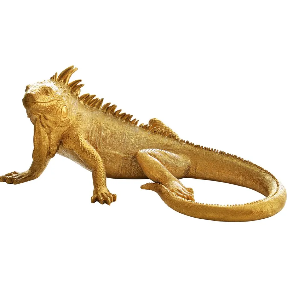 Becquet Statuette iguane doré< Statuette, Figurine|Décoration