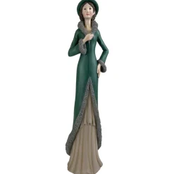 Becquet Statuettes femme au manteau - CRÉATION< Statuette, Figurine|Décoration