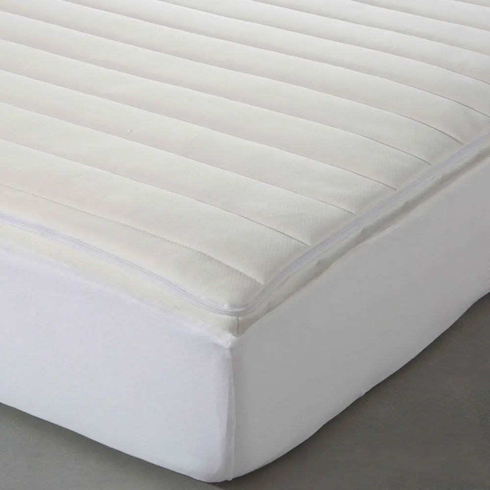 Becquet Surmatelas mémoire de forme + housse - ERGONOMIQUE - accueil moelleux< Surmatelas