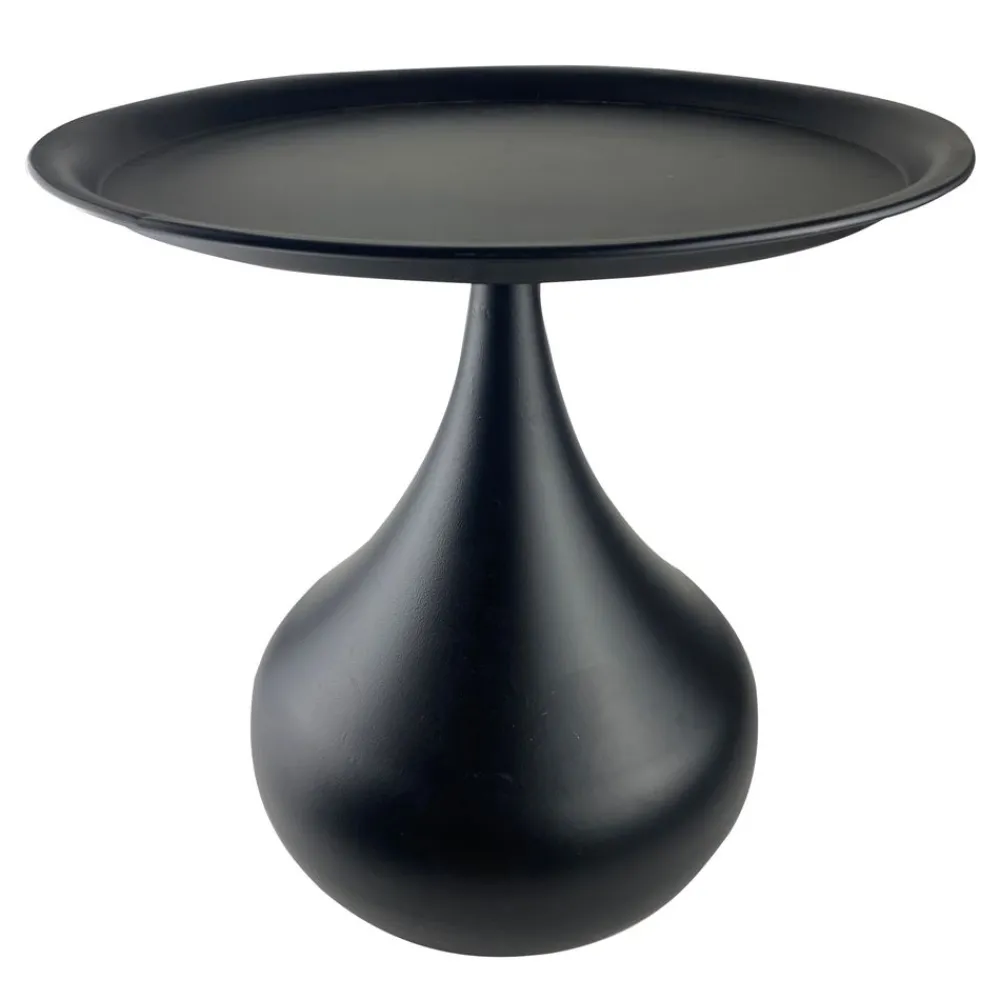 Becquet Table basse ronde en métal noir< Meuble, Étagère|Décoration