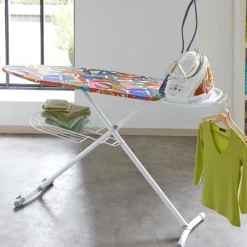 Becquet Table de repassage en acier + housse de repassage< Entretien Du Linge Et Repassage