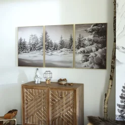 Becquet Tableau triptyque paysage enneigé< Décoration Murale|Décoration