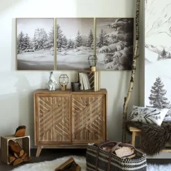 Becquet Tableau triptyque paysage enneigé< Décoration Murale|Décoration