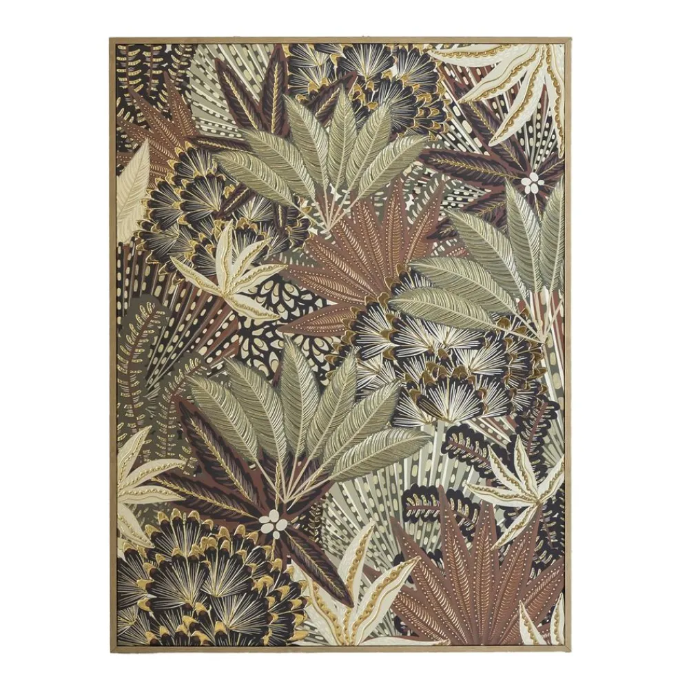 Becquet Tableau végétal abstrait< Décoration Murale|Décoration