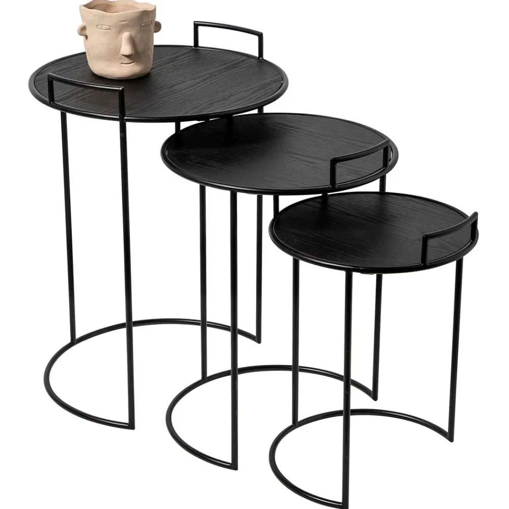 Becquet Tables gigognes en métal - set de 3< Meuble, Étagère|Décoration