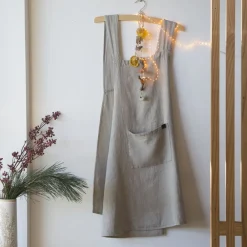 Becquet Tablier de cuisine mixte japonais en lin lavé personnalisable< Idées Cuisine|Idées Cuisine