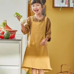 Becquet Tablier japonais en gaze de coton pour enfant<Enfant Univers Des Garçons|Univers Des Filles