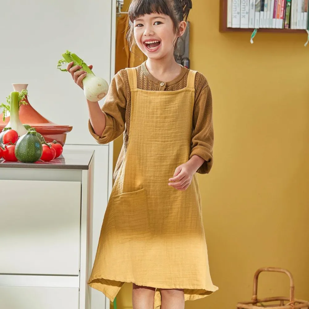 Becquet Tablier japonais en gaze de coton pour enfant<Enfant Univers Des Garçons|Univers Des Filles