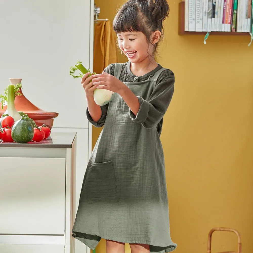 Becquet Tablier japonais en gaze de coton pour enfant<Enfant Univers Des Garçons|Univers Des Filles
