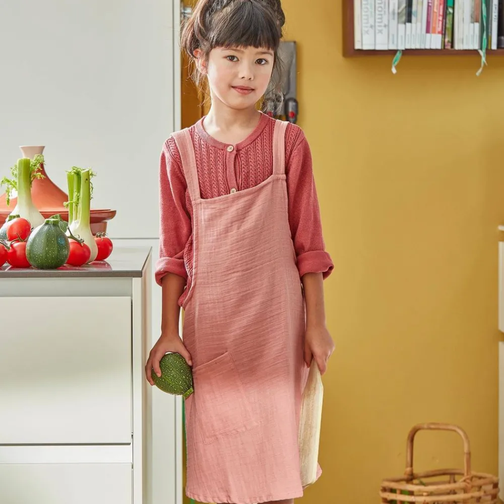 Becquet Tablier japonais en gaze de coton pour enfant<Enfant Univers Des Garçons|Univers Des Filles