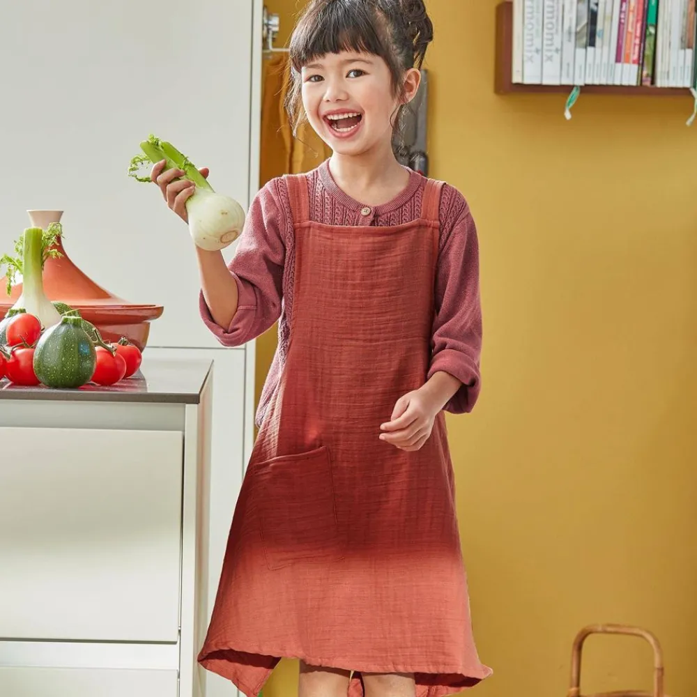 Becquet Tablier japonais en gaze de coton pour enfant<Enfant Univers Des Garçons|Univers Des Filles