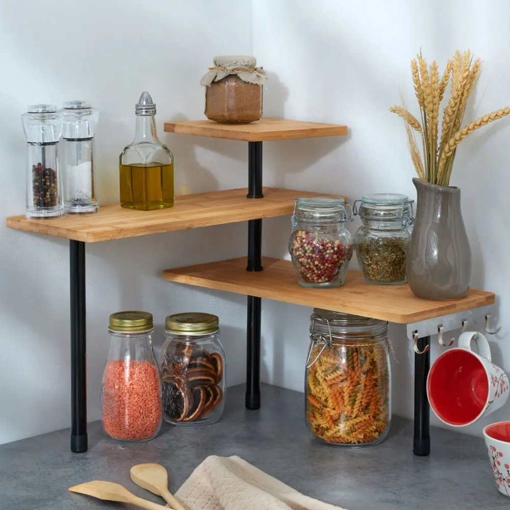 Becquet Étagère d'angle< Rangement, Gain De Place|Idées Cuisine