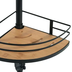 Becquet Étagère de douche télescopique inox et bambou< Accessoires De Salle De Bain|Idées Salle De Bain