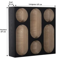 Becquet Étagère murale 6 niches< Rangement, Gain De Place|Meuble, Étagère