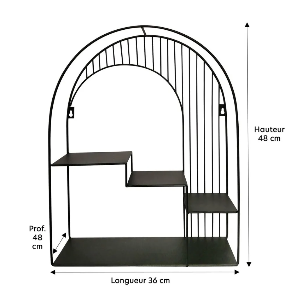 Becquet Étagère murale arrondie< Rangement, Gain De Place|Meuble, Étagère
