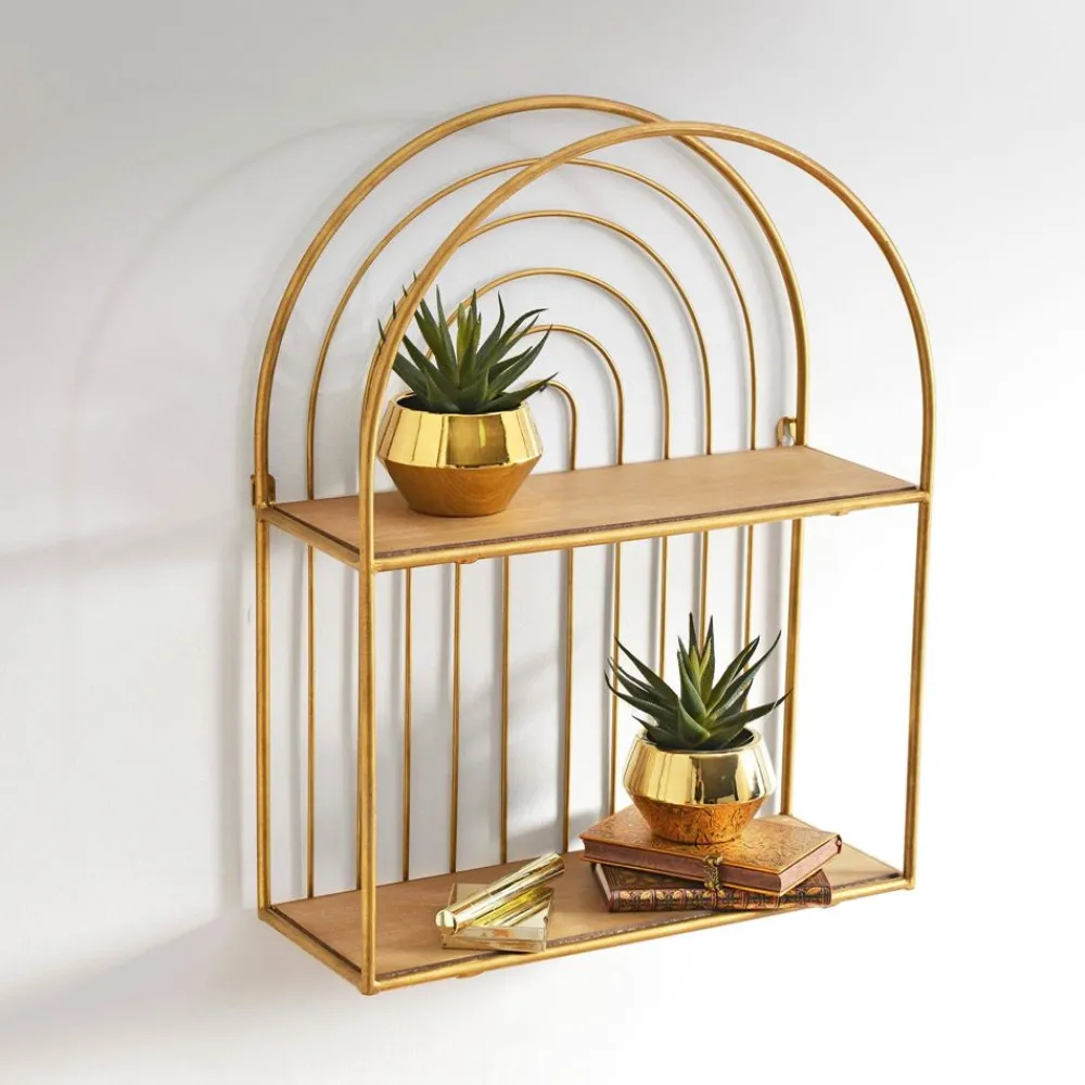 Becquet Étagère murale bois et métal< Rangement, Gain De Place|Meuble, Étagère