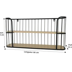 Becquet Étagère murale bois et métal< Rangement, Gain De Place|Décoration Enfant, Tapis Enfant