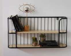 Becquet Étagère murale bois et métal< Rangement, Gain De Place|Décoration Enfant, Tapis Enfant