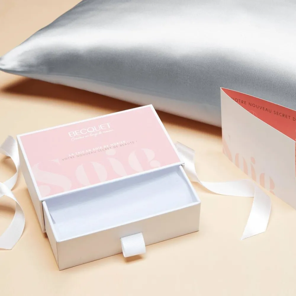 Becquet Taie d'oreiller soie et satin< Beauté, Bien-Être|Beauté, Bien-Être